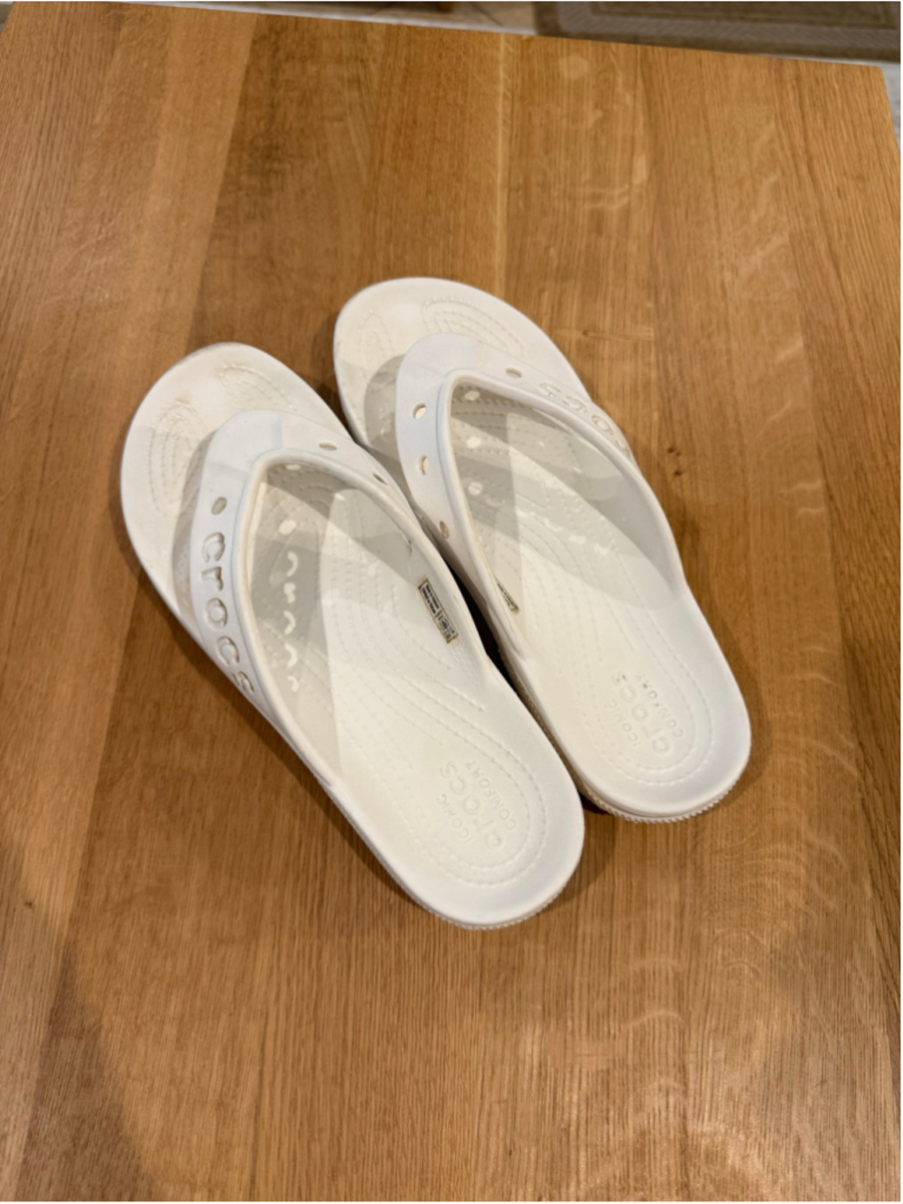 Women's Crocs White Sandals Size 8